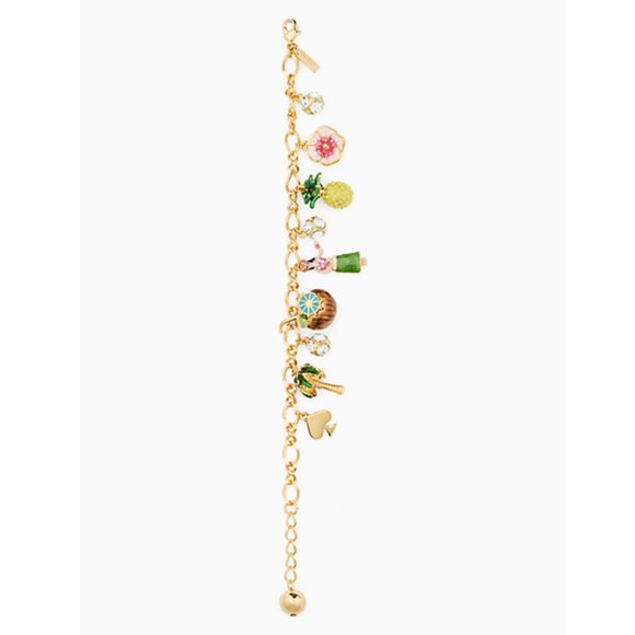 NEW Kate Spade How Charming Hawaii Charm Bracelet - Picture 3 of 9